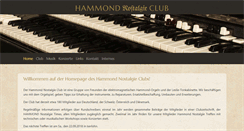 Desktop Screenshot of hammond-nostalgie-club.de