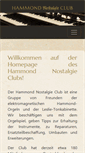 Mobile Screenshot of hammond-nostalgie-club.de